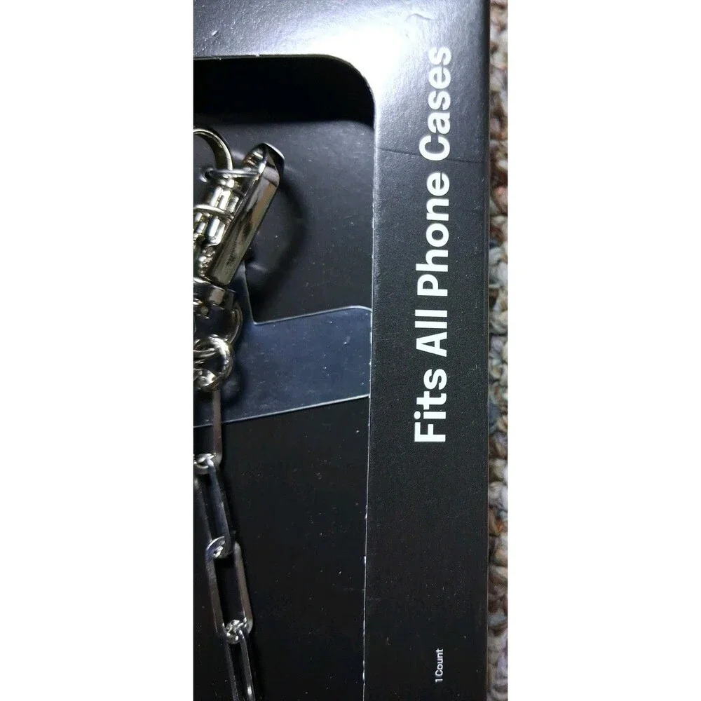 Hello Lux Phone Crossbody Strap - SilverPaper Clip Chain Universal